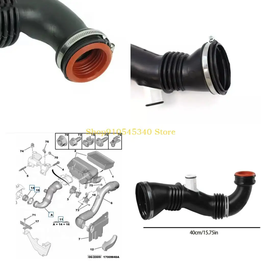 

U2JA Automotive Accessories for 206 207 Car Pipe 9656953680 9687883780 9687883680 Air Filter Turbocharger Hose