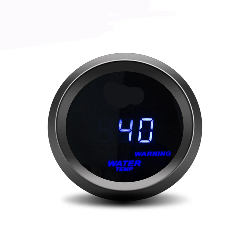 52mm Auto-Wassertemperaturanzeige 40-150 Celsius Wassertemperatur Blaues Licht Autoanzeige mit Warnalarm-Sensor Automotoranzeige 12V – Detail 4