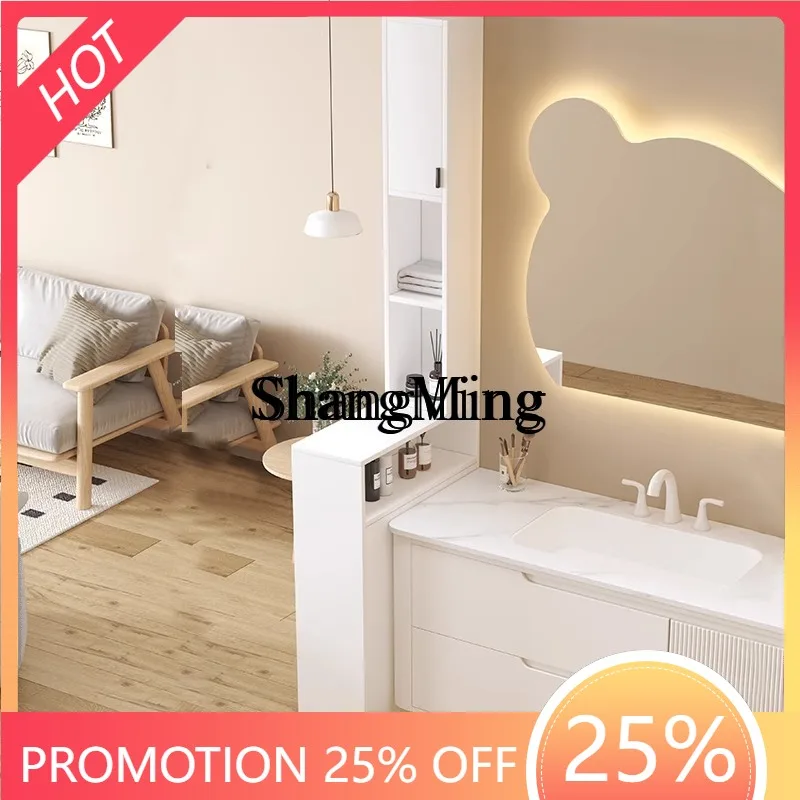 FG  honeycomb aluminum bathroom side cabinet toilet wet and dry separation half wall partition washstand side cabinet waterproof