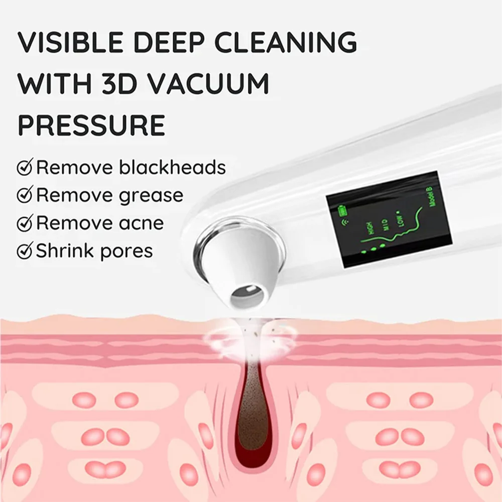 

Blackhead Remover Pore Vacuum Face Cleaner Electric Pimple Removal USB Rechargeable Household Deep Pore Acne Beauty tools-6