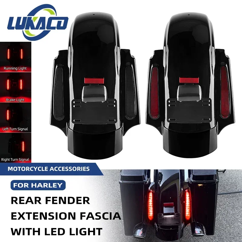 

Motorcycle Rear Fender System LED Fascia Light For Harley Touring Street Electra Road Glide FLHX FLHR 09-13 Ultra Limited CVO