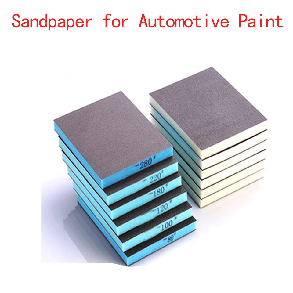 4 PCS Wet And Dry Hand Sanding Paper Blocks For Car Paint Polishing Automotive Sheet Metal Polishing Sandpaper Blocks Reusable