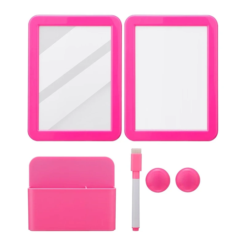 Locker Accessory Kit-Girl Back To School Supplie,Magnetic Whiteboard Mirror Dry Erase Marker Holder And School Supplie