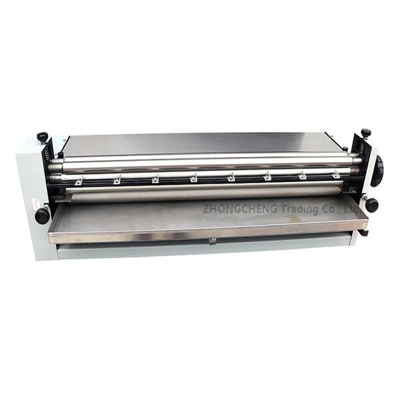 JS720-1 Desktop stainless steel glue machine gluing machine rolling machine carton packaging