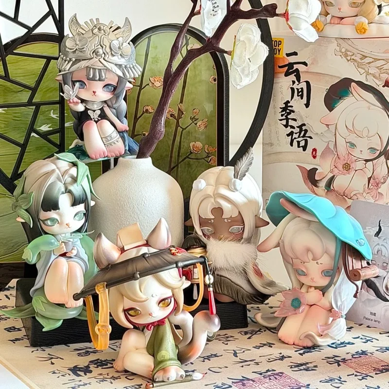 Genuine TOPTOY Ninimo Cloud Season Whisper Series Blind Box Chineses tyle fashion game desktop ornaments for adult collectors