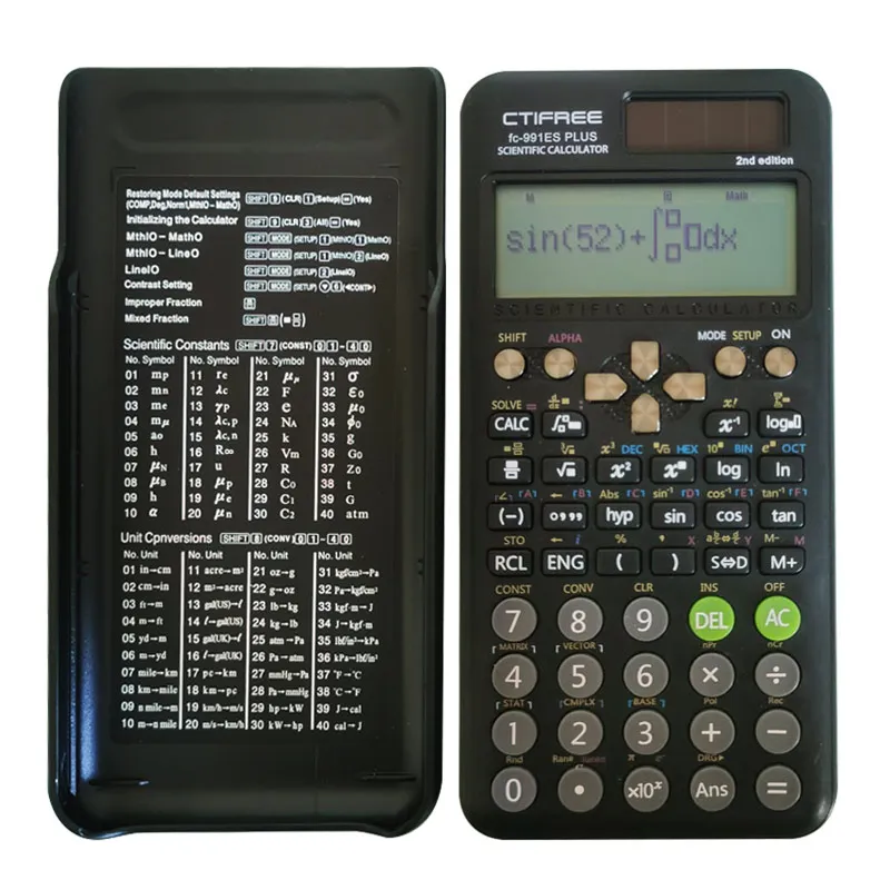 Luxmoc Solar Scientific Calculator Multi-Functional Complex Equation Solving University Integration Calculator