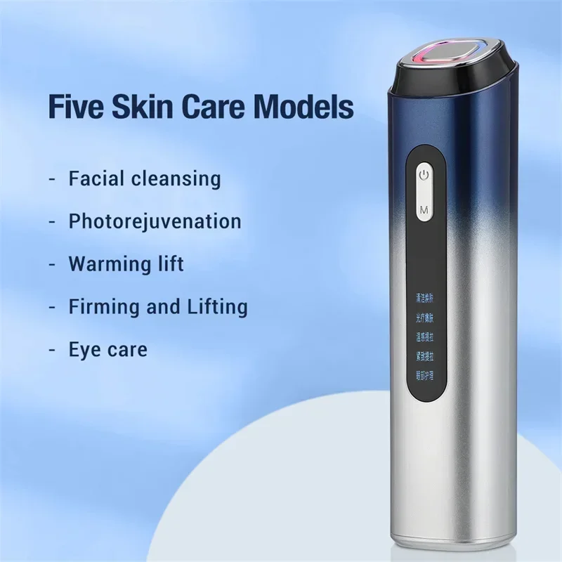 Dispositivo de masaje de limpieza Facial EMS, instrumento de belleza Facial, herramientas para el cuidado de la piel, instrumento para el cuidado de la piel con fotones, eliminación de maquillaje y arrugas
