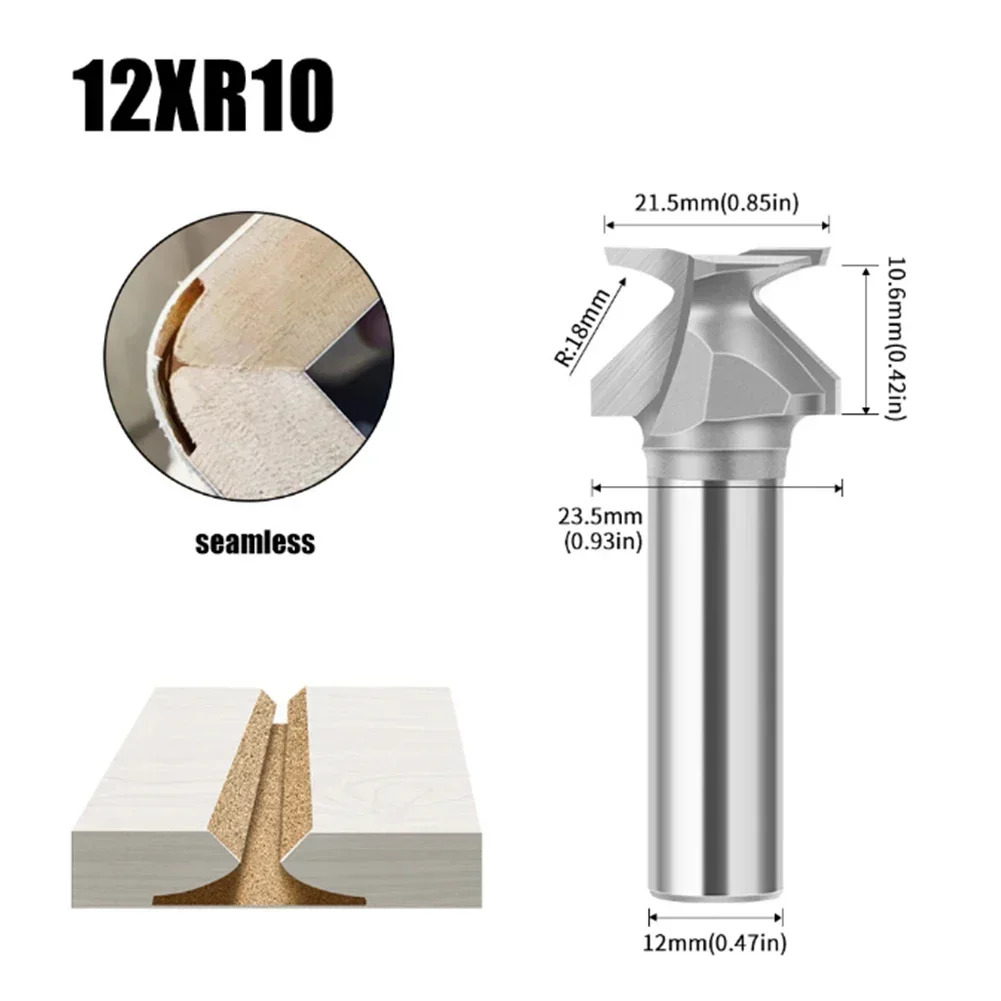 

R10 1/2/12mm Woodworking Milling Cutter Integrated Milling Cutter Drill Bit Woodworking Tools Hand Tool Multi-tool Professional