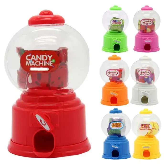 Cute Sweet Mini Candy Machine Kids Bubble Gift bambini Bank Toys Dispenser Gumball Coin Saving Box Piggy Bank Home Decor