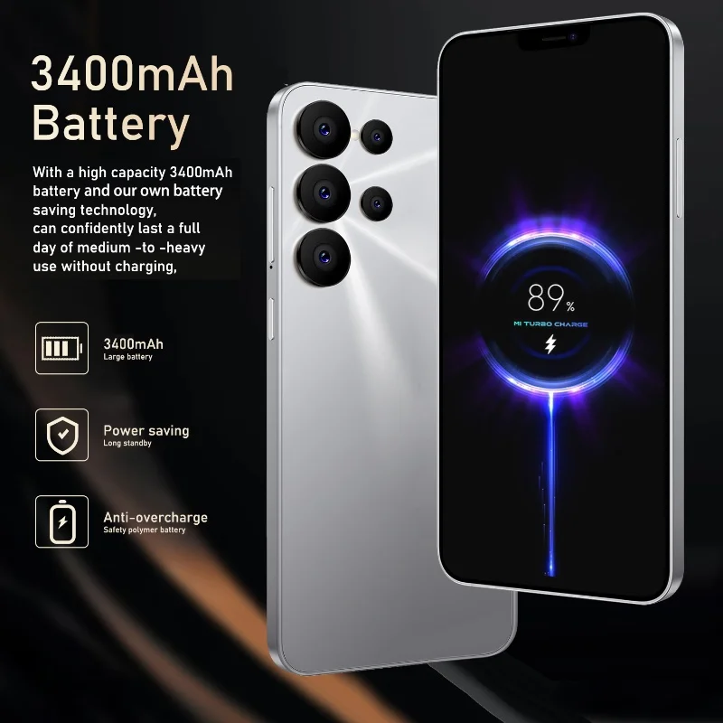 Global Version S24 Ultra Smartphone 3400mAh 4GB RAM 128G ROM 6.26 inch Phone Android 2280x1080HD 8+16MP 5G Network Mobile phones