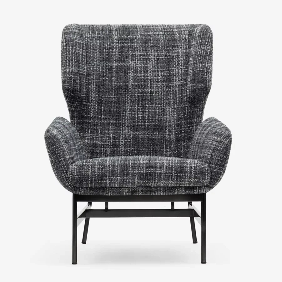 -ForChina Manufacturer Home Furniture Modern Design Modern Simple Square Single Chair Living Room Lounge Chairs&