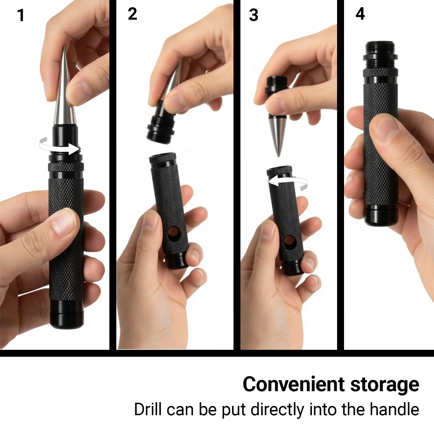 Joystar Manual Hole Punch,0-14mm Professional Drill Tool,Woodworking and Model Making,DIY Handmade Hole Opener,Expand Hole Tool