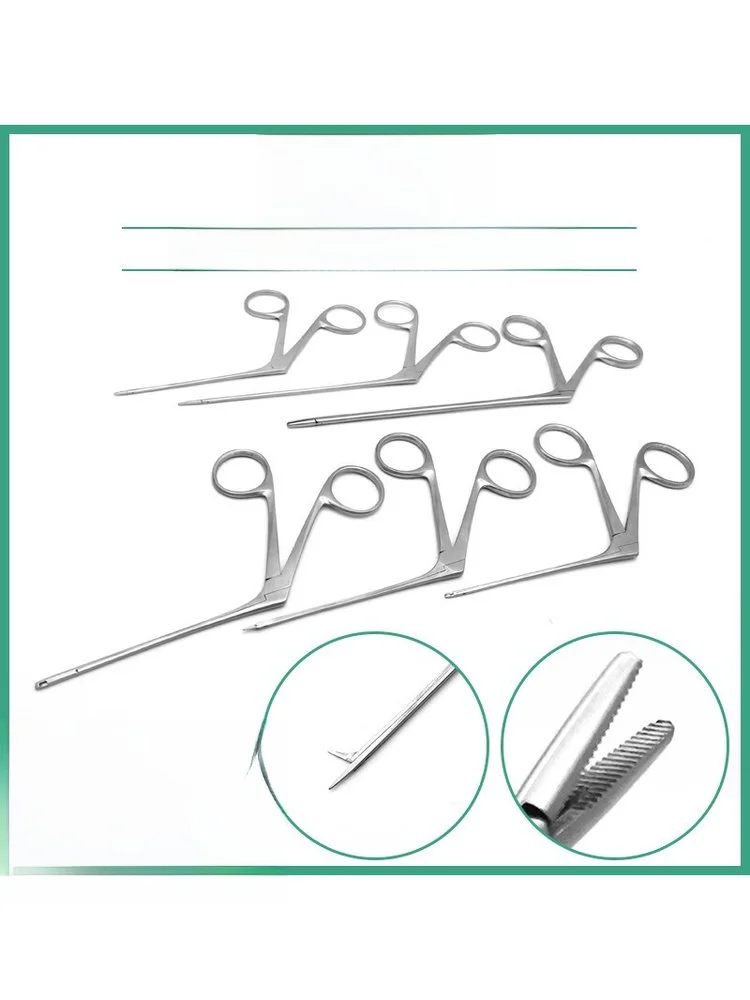 Professional Ear Cleaning Tool Long And Short Middle Ear Forceps Wheat Germ Head Earwax Removal Clamp Professional Ear Picking