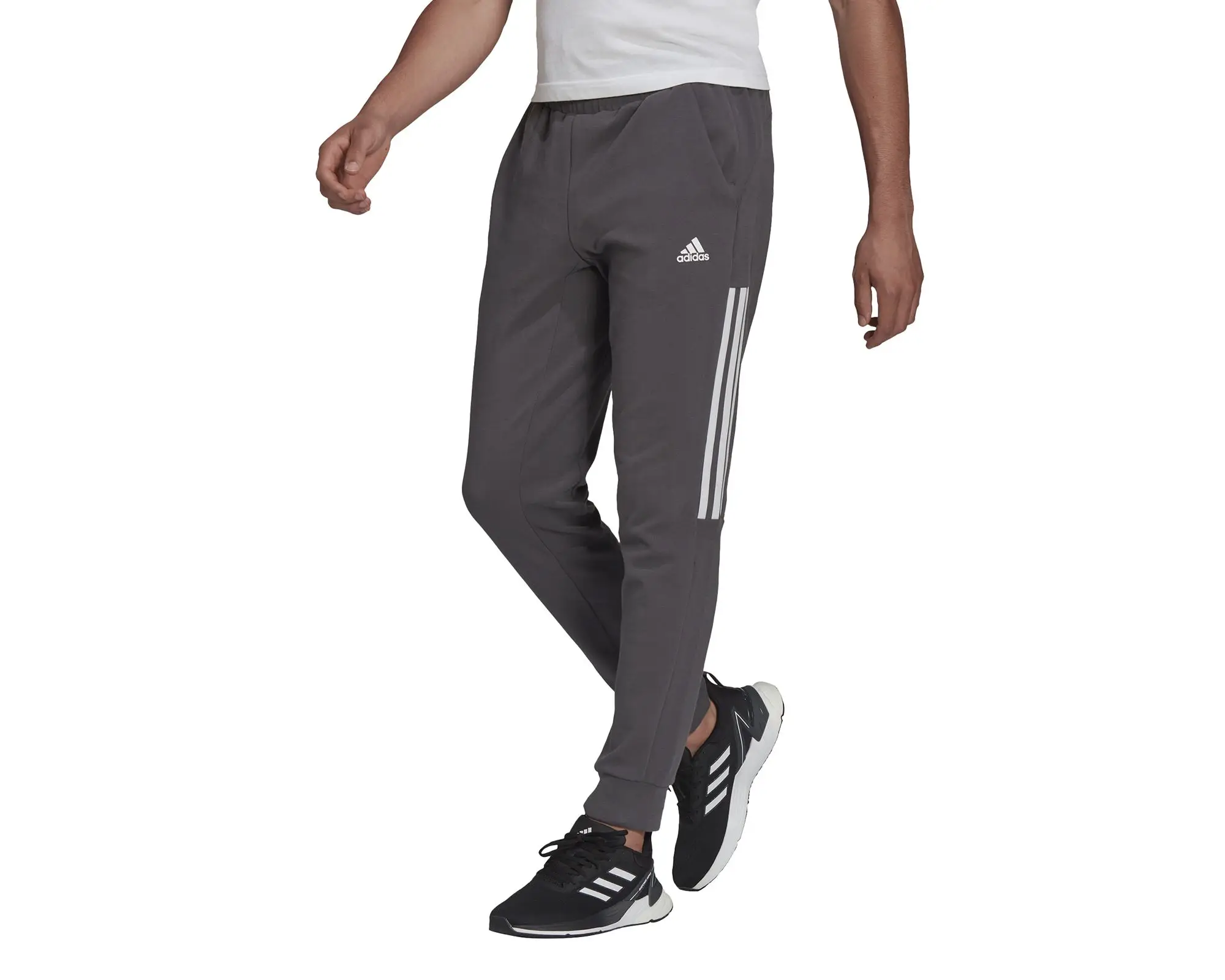 Adidas pantaloni sportivi quotidiani da uomo alla moda grigi originali comodi pantaloni sportivi per camminare e correre pantaloni di movimento utili quotidiani