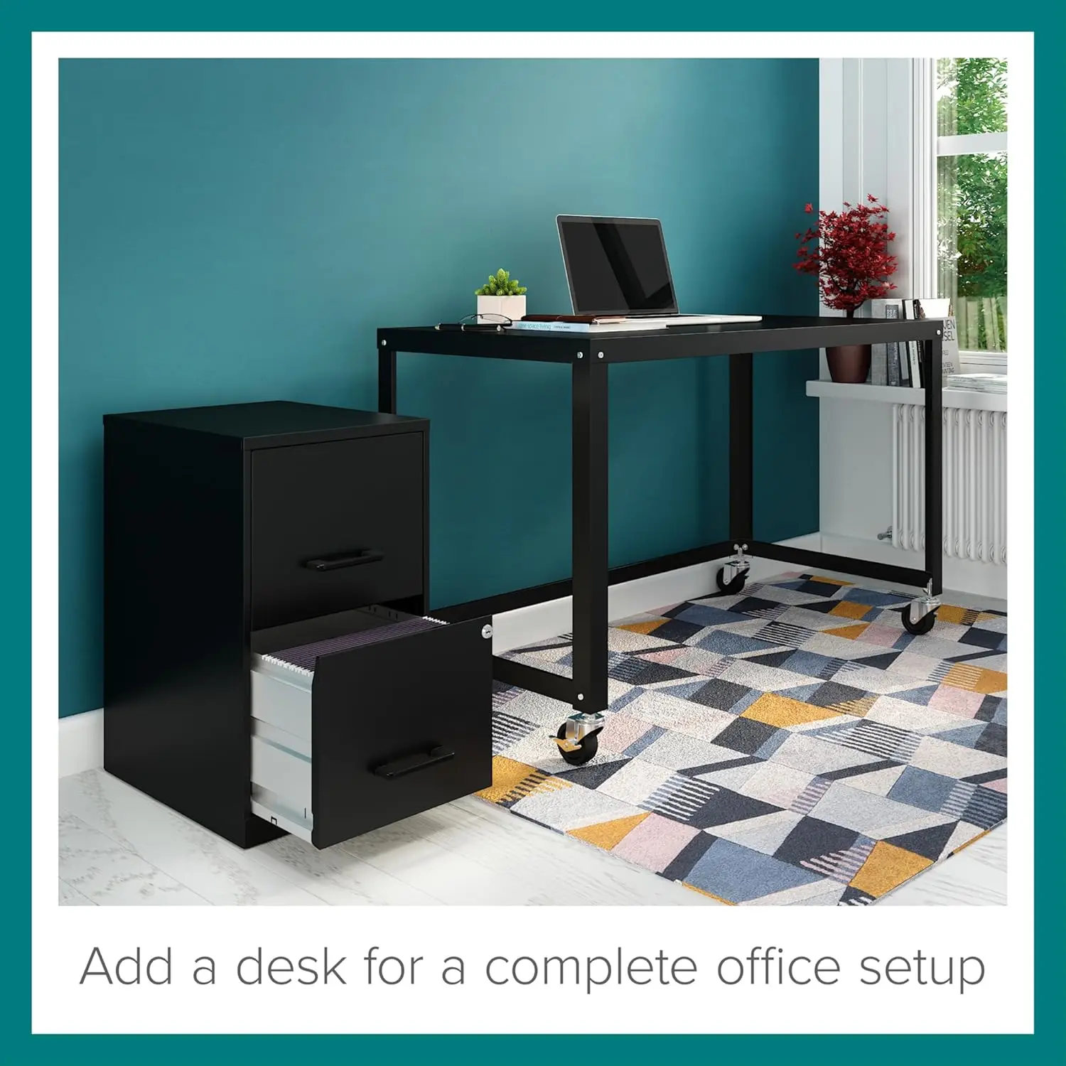 Lemari File 2 laci dalam 18, HITAM