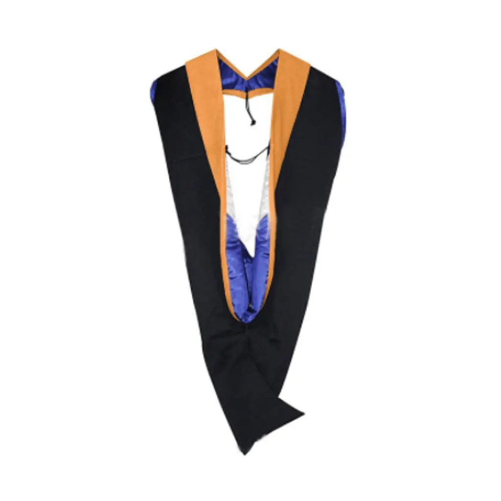 Tocado de ceremonia de graduación americana, traje de soltero, sombrero de grado de graduado del maestro del doctorado universitario, Universal