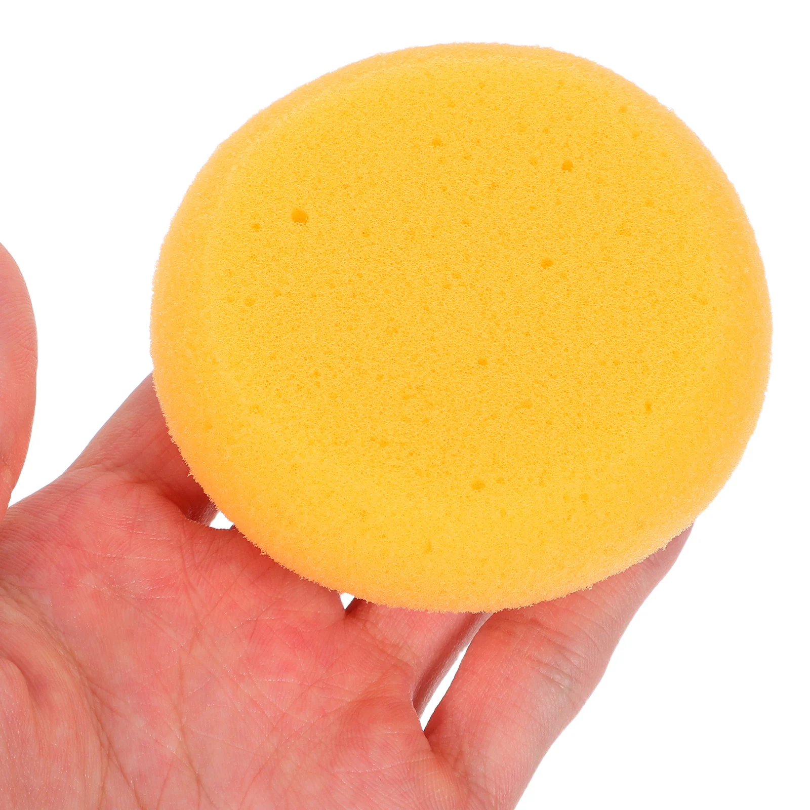 

20pcs Cleaning Honeycomb Sponge Round Scrubber High Absorption Reusable For Kitchen Bathroom Household Water Absorbing Scrub