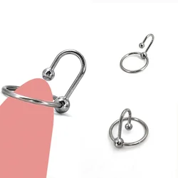 Male Sex Delay Glans Ring Metal Bead Penis Rings Stimulator Irritation Urethral Dilators Cock Ring Penis Plug Sex Toy For Men