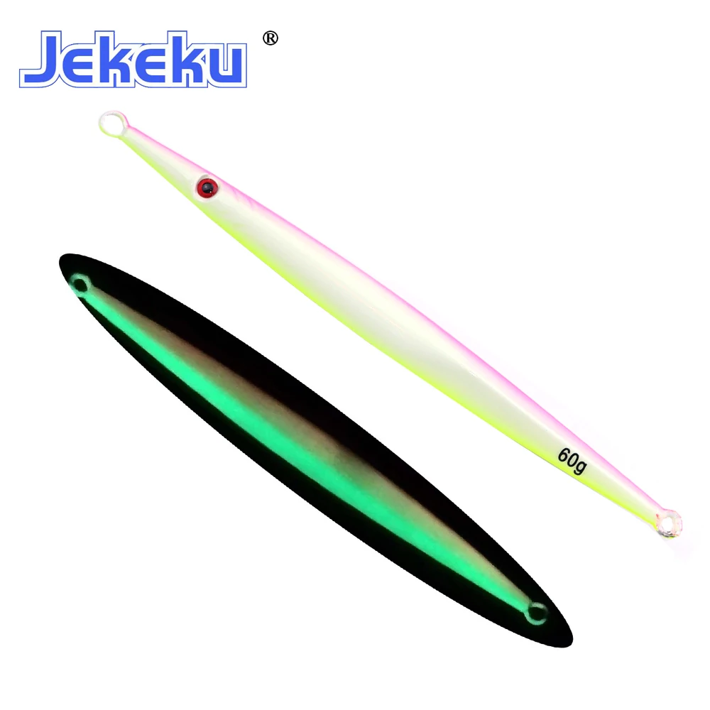 Jekeku Nieuwe 5 Stuks Hot Selling Metal Jig Lepel Visaas 60G 80G 100G 160G 200G 300G Jig Vis Zeebaars Lokken Kunstaas