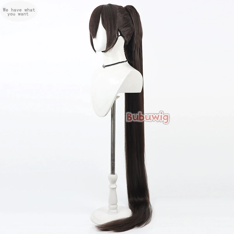 الشعر الاصطناعية جيو فيول غريس تأثيري الباروكات برج الله جيو فيول غريس 150 سنتيمتر بني داكن ذيل حصان شعر مستعار مقاومة للحرارة