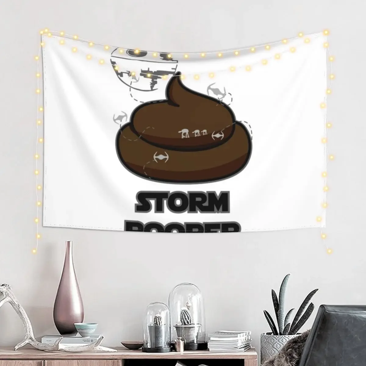 STORM POOPER POOP Tapestry Decoration Aesthetic Aesthetic Room Decoration Decor For Room Room Decorations Aesthetics Tapestry