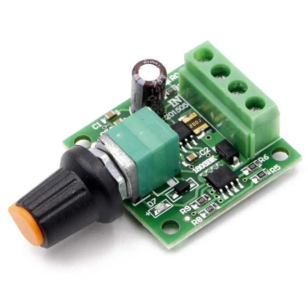 DC 1.8V 3V 5V 6V 12V 2A PWM Motor Speed Controller Low Voltage Motor Speed Controller PWM 0~100% Adjustable Drive Module