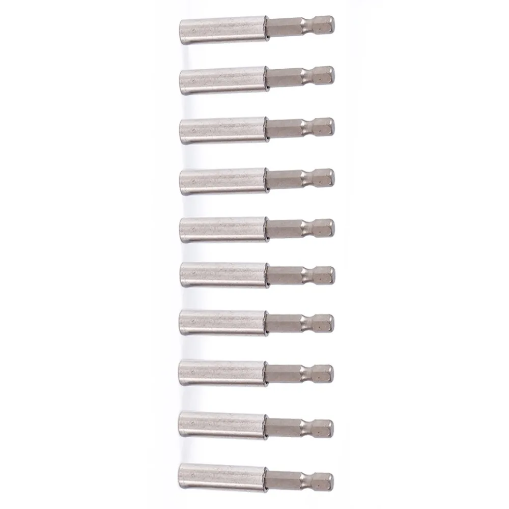 

10 PCS 1/4 Inch Hex Shank Magnetic Extension Bit Holder 60mm / 2.36 Inch Length Screwdriver Bit Driver Set