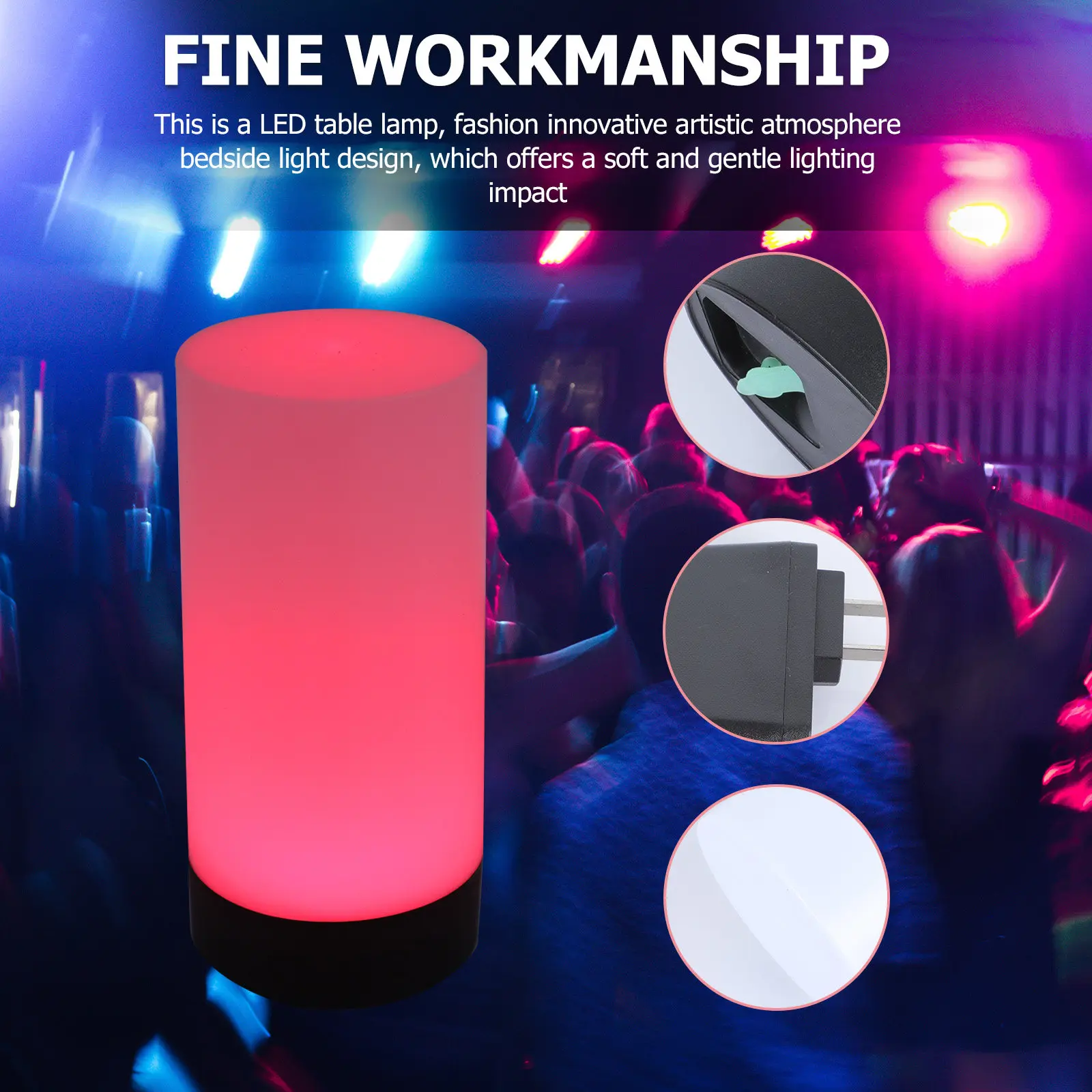 Rechargeable USB Night Light Egg Shape – Gentle Romantic LED Lamp for Bedroom & Living Room