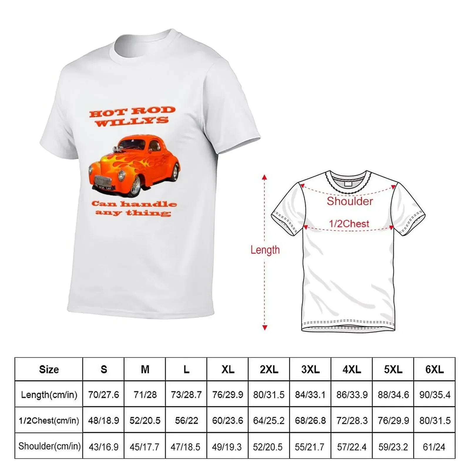 Hot Rod Willys Can Handle Anything ! T-Shirt cheap stuff anime stuff summer clothes vintage t shirts mens designer t shirt