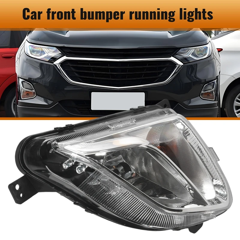 ●Car Front Left DRL Fog Light for 2018-2020 Auto Driving Lamp Daytime Running Light Bumper Lamp-A57M