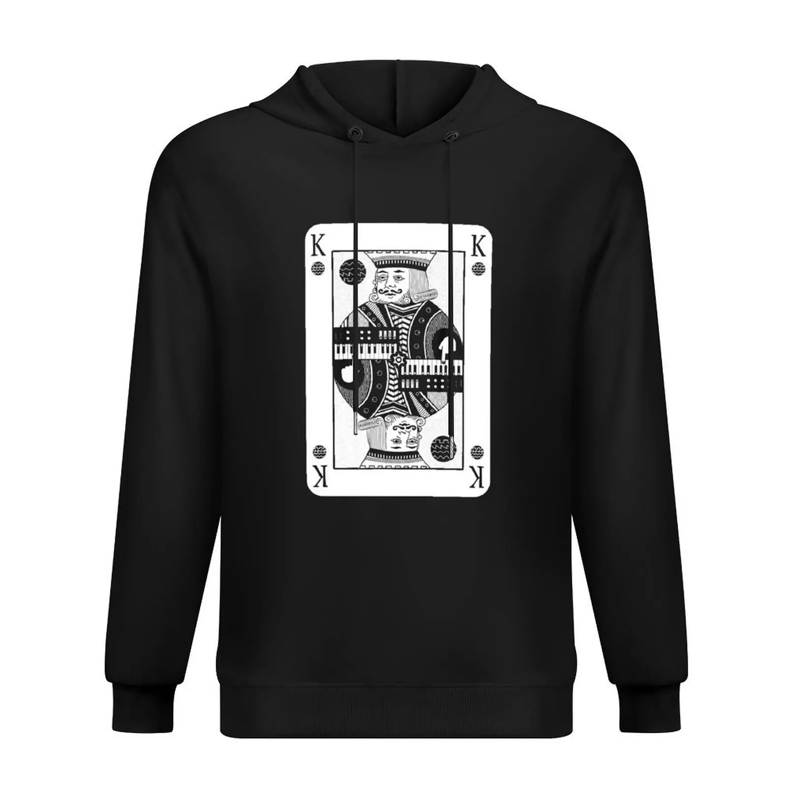 

Synthesizer Funny King Card for Electronic Musician Hoodie men wear men's coat mens designer clothes fashion men graphic hoodie