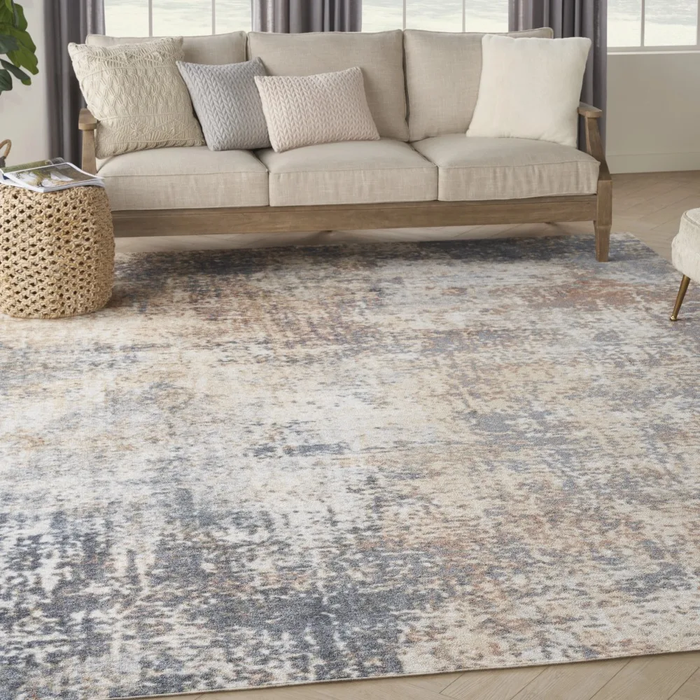 

Astra Machine Washable Abstract Multicolor 7'10 x 10' Area Rug (8x10)