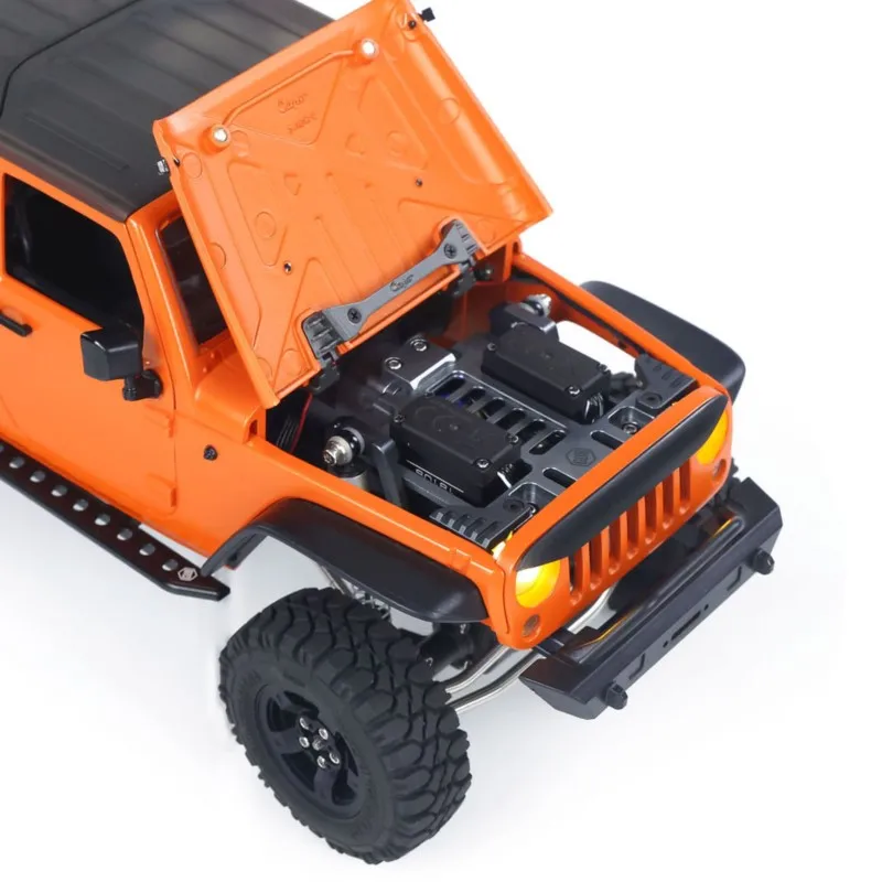 

RTR CAPO 1/18 RC Crawler Car CUB2 Remote Control Off Road Vehicle 2-Speed Transmission Flysky GT5 Radio Battery Light Sound