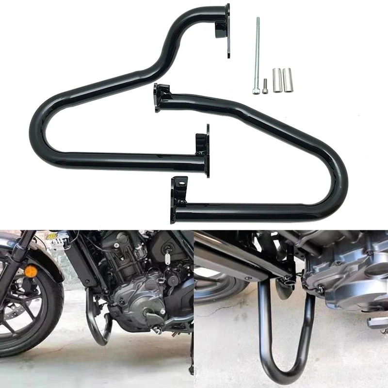 Motorcycle Black Engine Guard Front Highway Crash Bar Protection Bumper Frame Fit For Honda CMX1100 2021 2022 2023