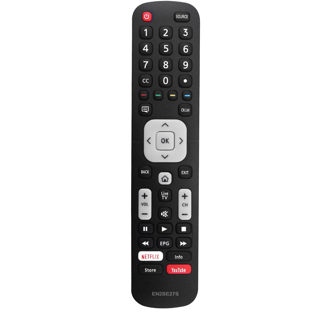 Replace EN2BE27S Remote Control for SHARP LCD Series S Smart TV with NETFLIX YouTube Keys-Cabe