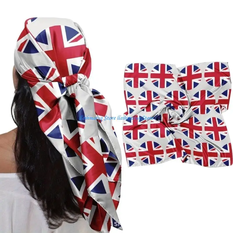573B Bright Country Flag Patterned Neckwear for Men Women Kids Outdoor Activity