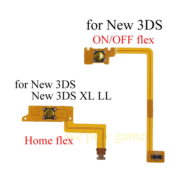 1-5 قطعة كابل مفتاح الطاقة لنينتندو جديد 3DS XL LL زر المنزل متوافق مع جديد 3DS تشغيل/إيقاف زر مجلس الكابلات المرنة