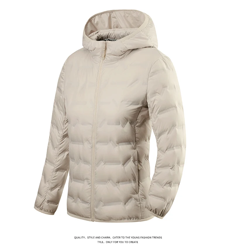 LNGXO Damen-Winter-Daunenjacke, Entendaunen, leichte, gepolsterte Jacken, Camping, Klettern, Trekking, Graphen-Futter, warmer Mantel – Detail 19
