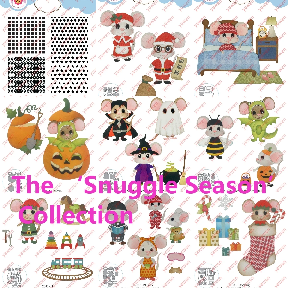 The Snuggle Season Collection Stempel 2026 NEU Stanzformen Scrapbook Tagebuch Dekoration Schablone Prägeschablone DIY Grußkarte