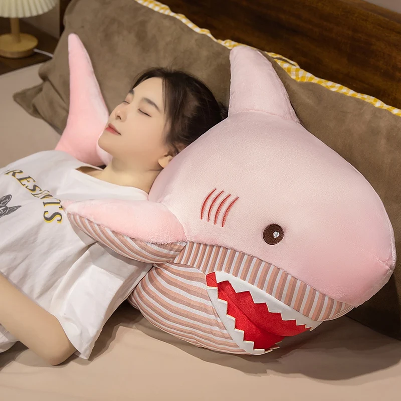ألعاب قطيفة محشوة ناعمة على شكل قرش تحت البحر، وسادة مرافقة على شكل حيوانات المحيط للأطفال والأولاد لتزيين حفلات أعياد الميلاد #2