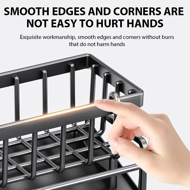 بالوعة المطبخ استنزاف الرف المنظم بالوعة الرف الصابون الإسفنج حامل قماش الأطباق منشفة رف سلة المرشح كونترتوب تخزين رف توابل