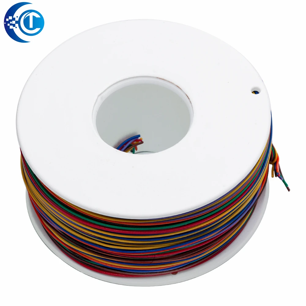 30AWG 8-Core UL1423 Tinned Copper PVC Wrapping Wire Breadboard Jumper Cable