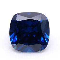 Pretty Sapphire Square Cut 12×12mm 9.0ct For Jewelry Making VVS Loose Gemstone Passed Test Gems