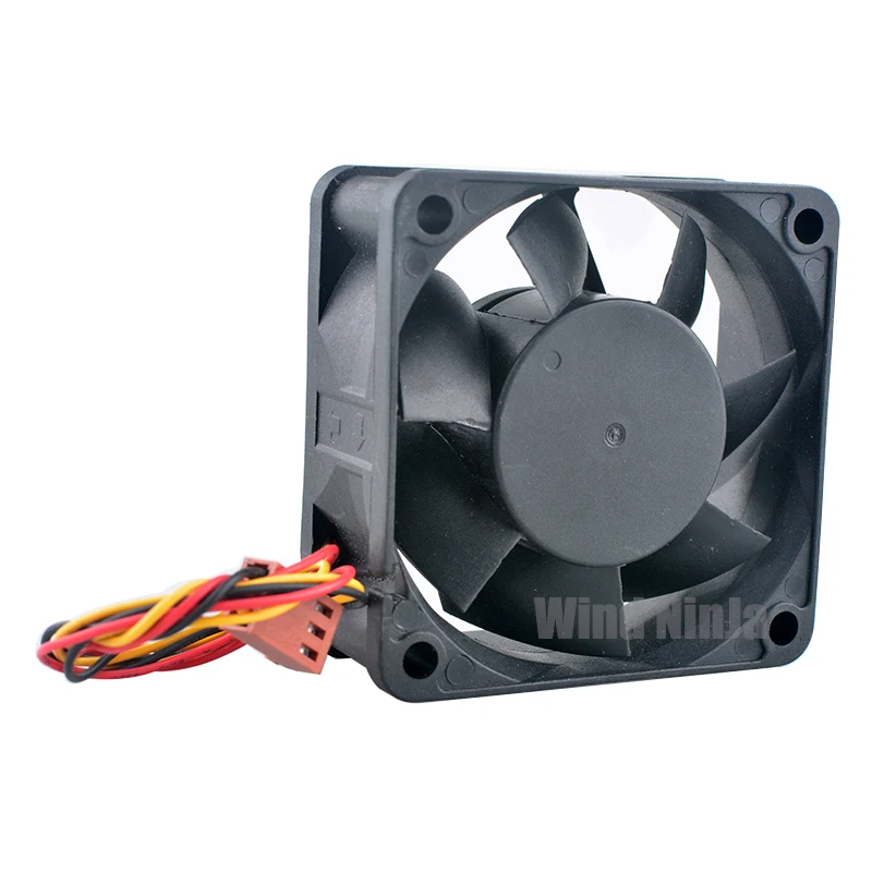 Ventilador de alta velocidade para Chassis, CPU Fonte de Alimentação, F-6025HHH12B, 6cm, 60mm, 60x60x25mm, DC12V, 0.45A, 3Pin, 5500rpm