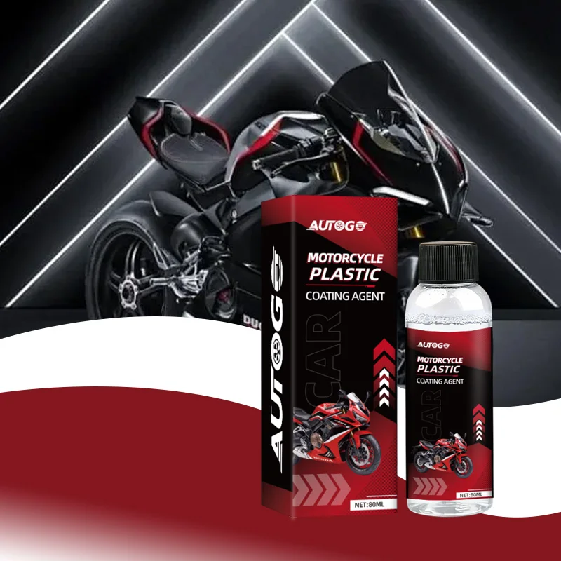 AUTOGO 80ml Motorcycle Plastic Coating Agent Plastic Restorer Cleaner Shine