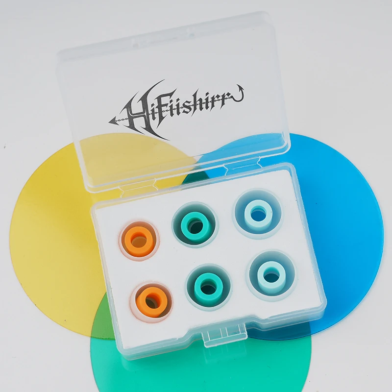 Hifiishirr كاندي اللون سيليكون سماعات الأذن 3 أزواج S/M/L لينة استبدال سماعات الأذن نصائح لسماعات داخل الأذن مريحة تناسب #6