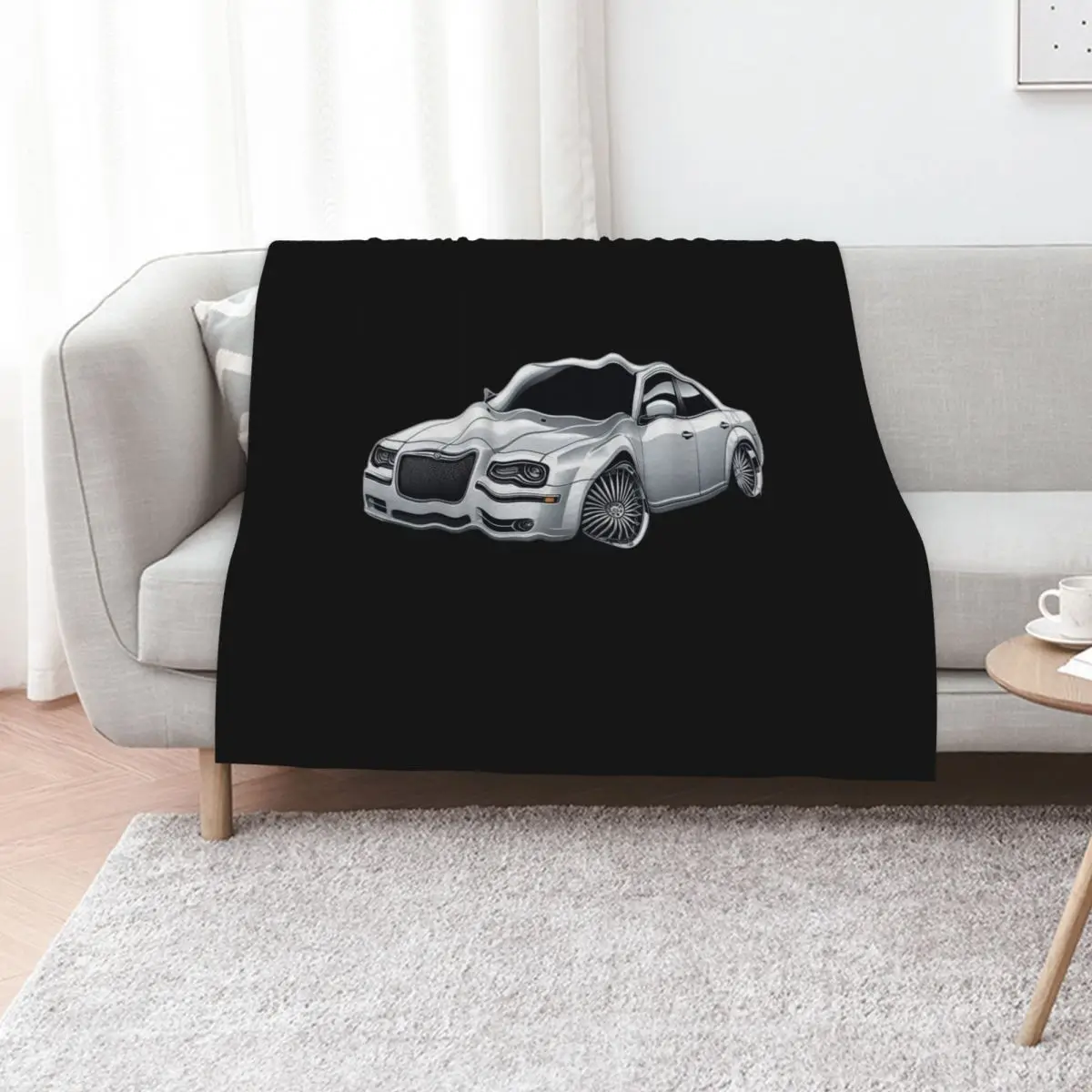 White Chrysler 300C Throw Blanket for babies For Decorative Sofa Thermals For Travel Luxury Throw Flannel Luxury St Blankets