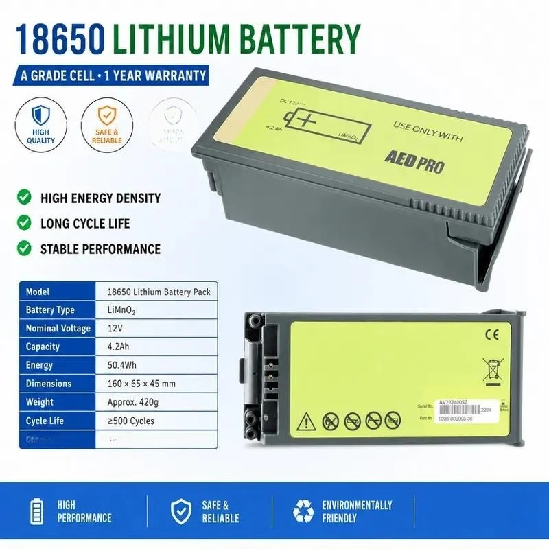 Replacement Battery for ZOLL AED PRO 8000-0860-01 8000-0860-30 1008-1003-01 Compatible with ZOLL Automated External