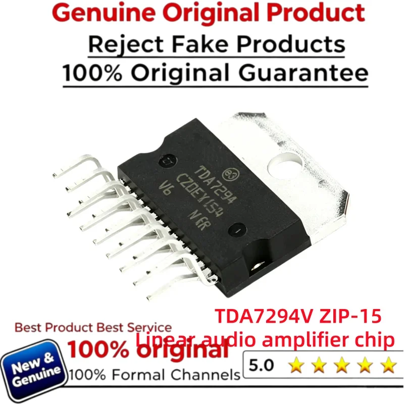 5-10pcs 100% New Imported Original TDA7294  TDA7294V Linear Audio Aamplifier Chip ZIP-15
