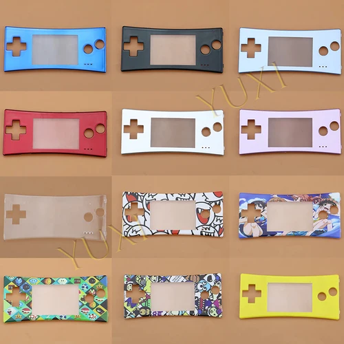 YuXi 14 tipos, 1 unidad, cubierta de Panel frontal colorida, carcasa de placa frontal de repuesto, carcasa para GBM, piezas de reparación de carcasa frontal